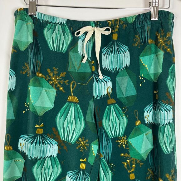 Soma Embraceable Pajamas Large Christmas Ornaments Holiday Winter Green Gold - Picture 11 of 15